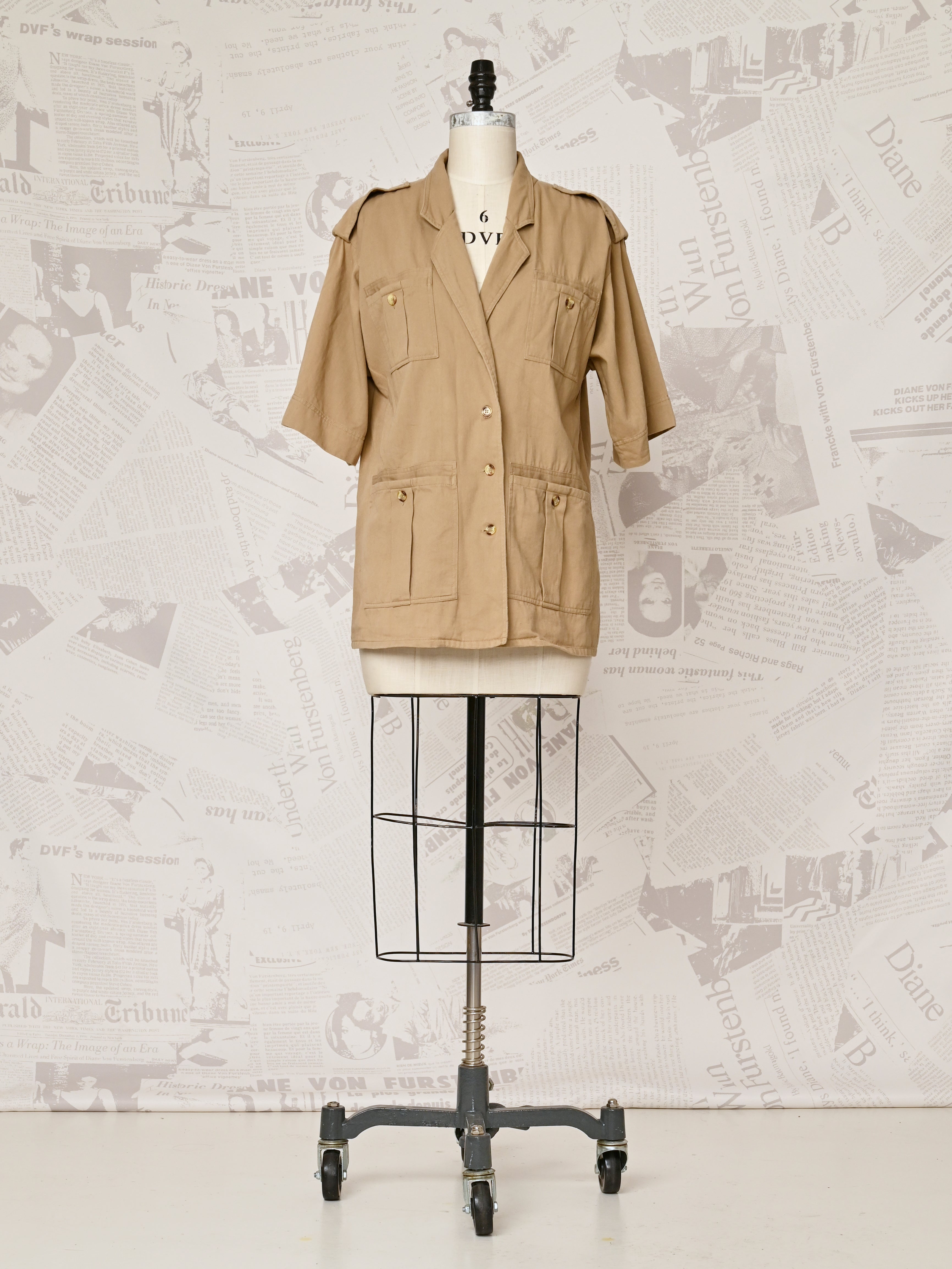 Short Sleeve Utility Jacket - DVF Vintage – Diane von Furstenberg