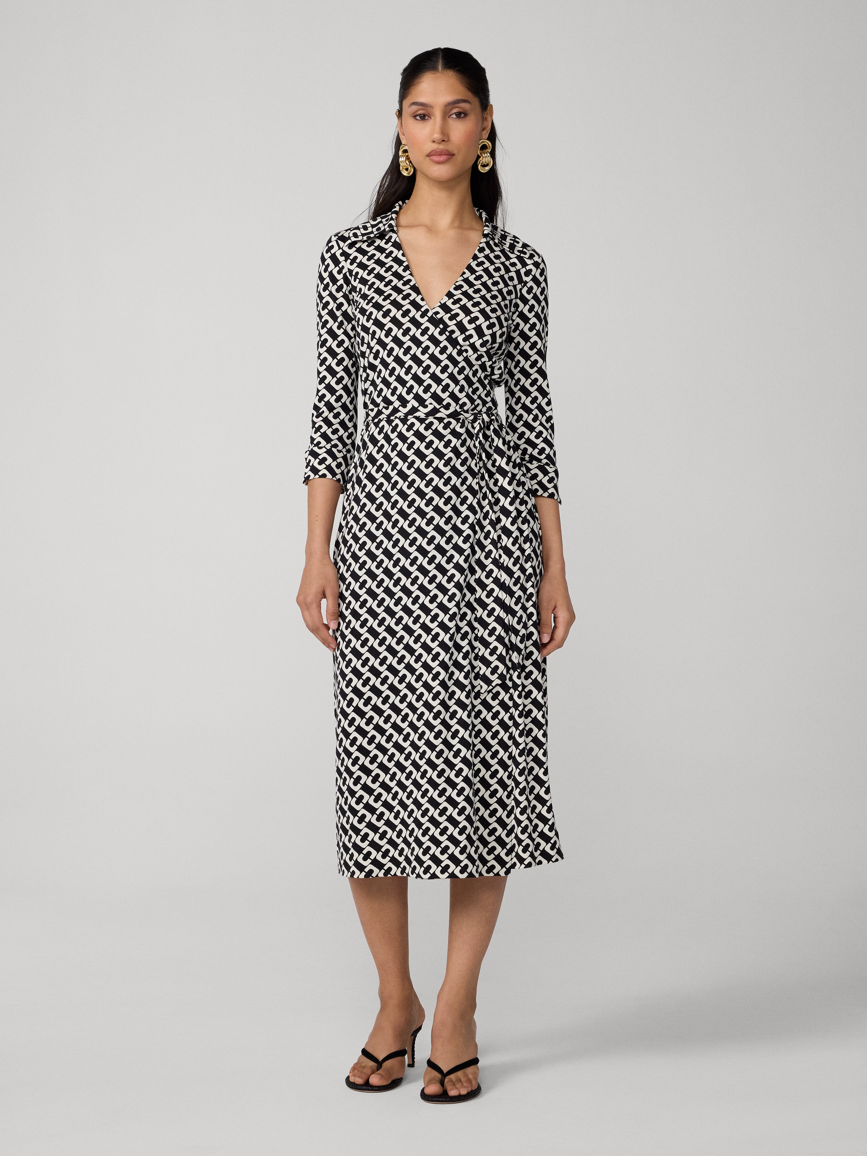 Abigail Silk Jersey Midi Wrap Dress – Diane von Furstenberg