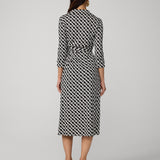Abigail Silk Jersey Midi Wrap Dress