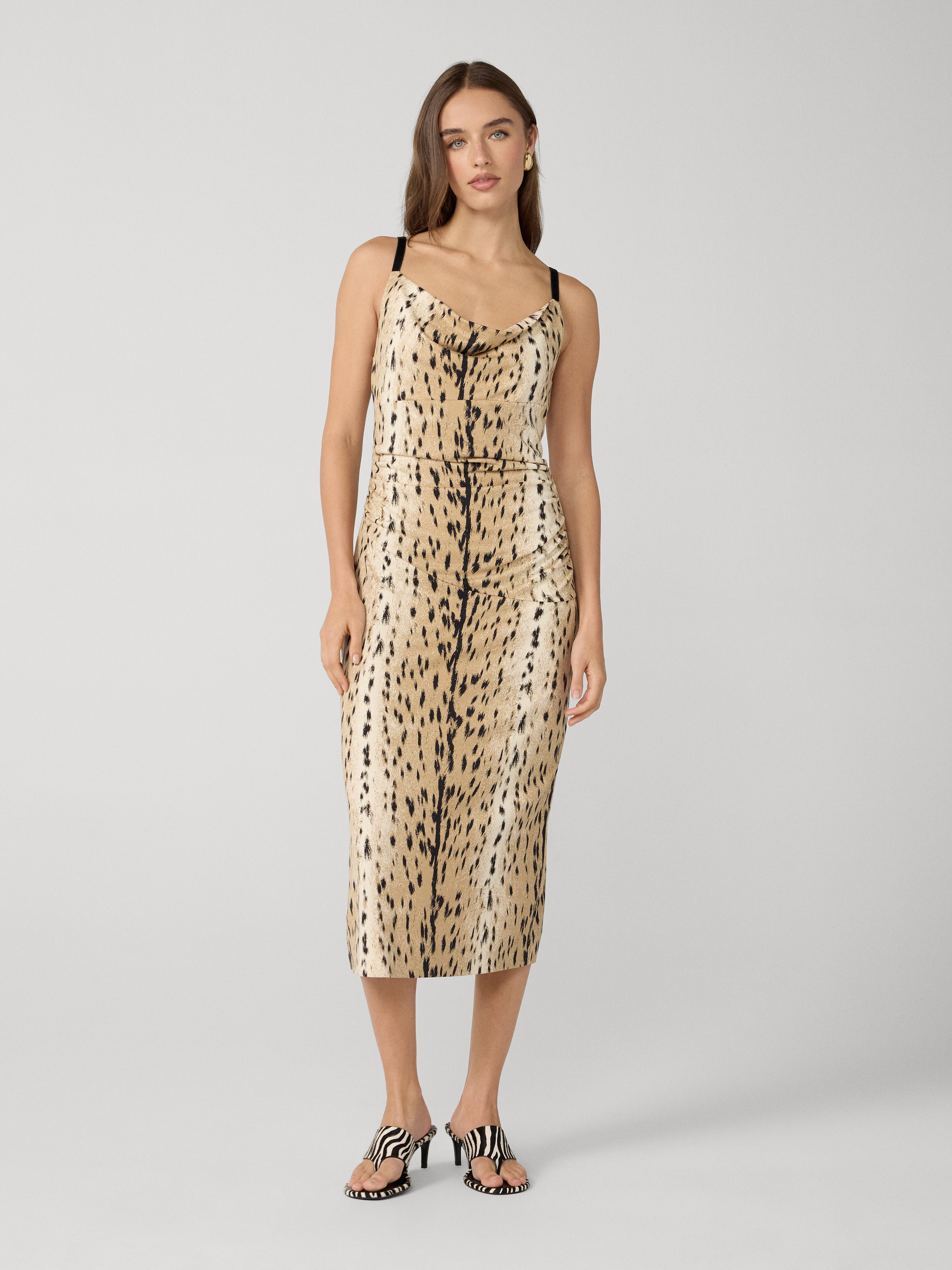 leopard slip midi dress Leopard Slip Dress