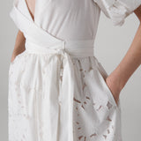 Delilah Eyelet Cotton Wrap Dress