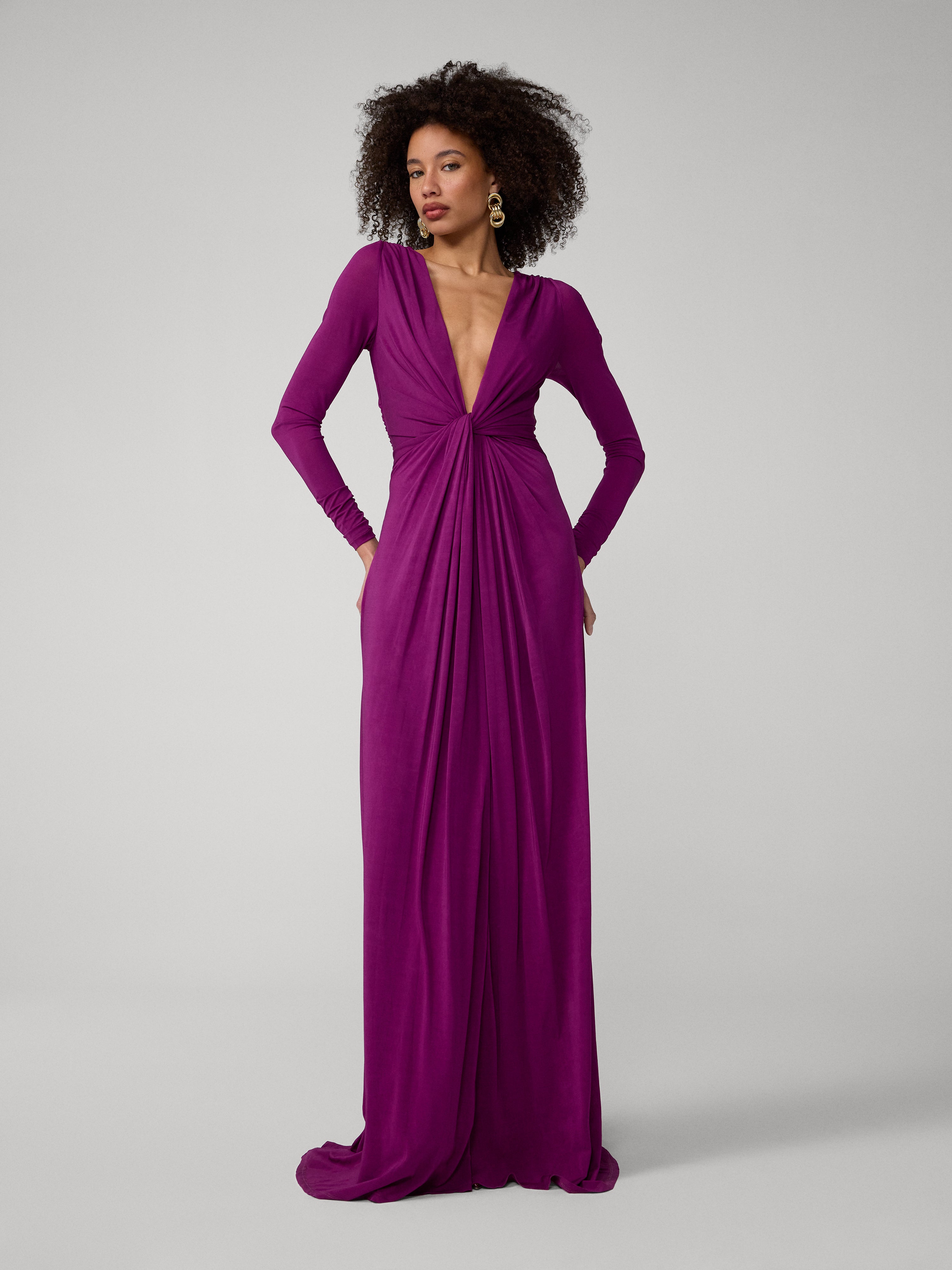silver dress and shoes Brendai Mini Dress Plum main image 0