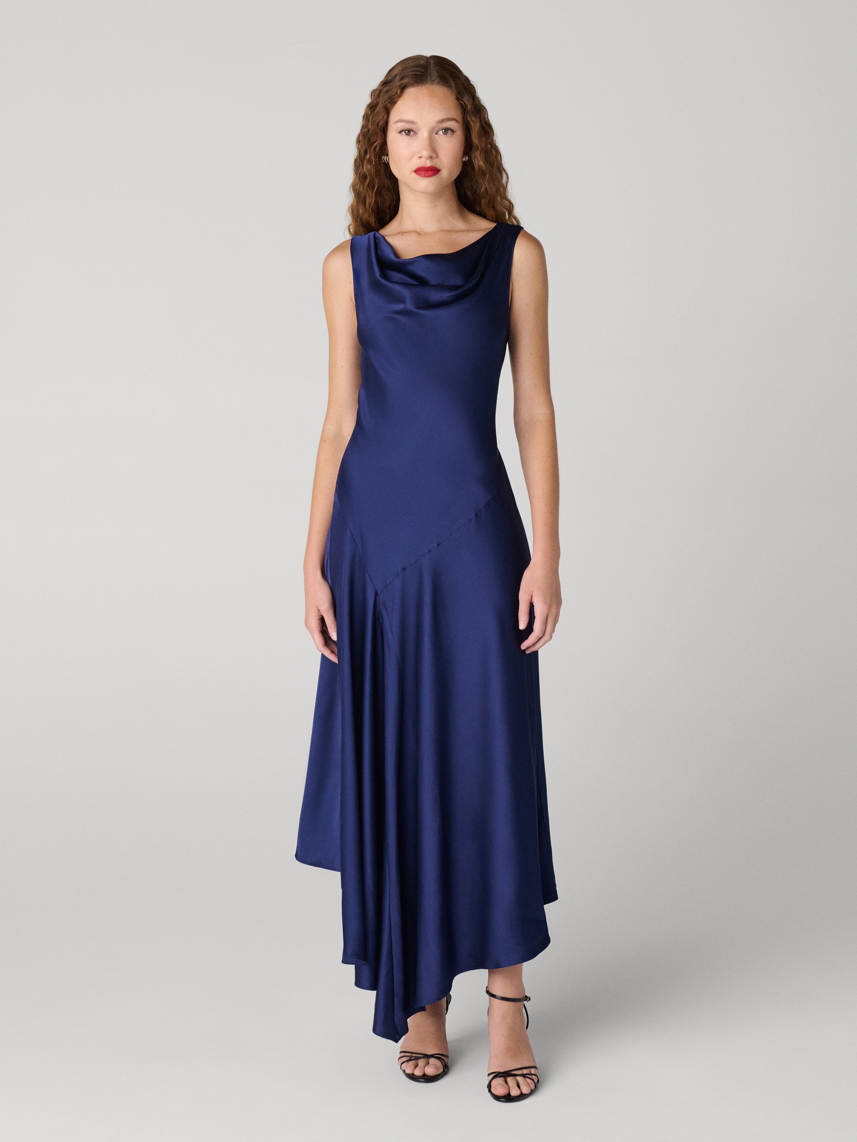 sachin and babi light blue dress DIANE VON FURSTENBERG Koren reversible ruched floral-print mesh dress main image 1