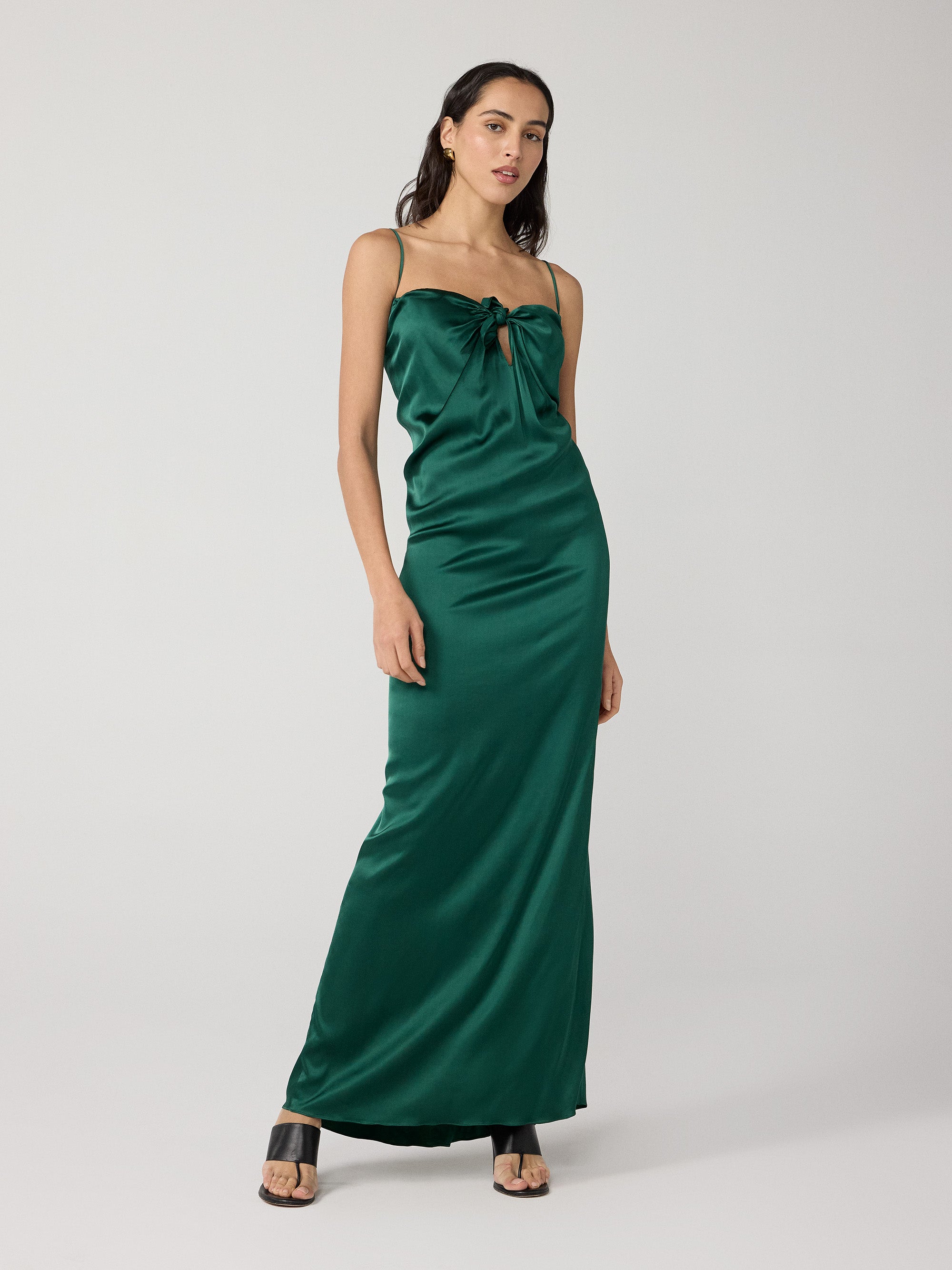 green emerald velvet dress Dvf
