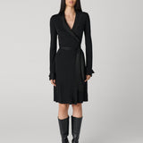 Tuxedo Pia Wrap Dress