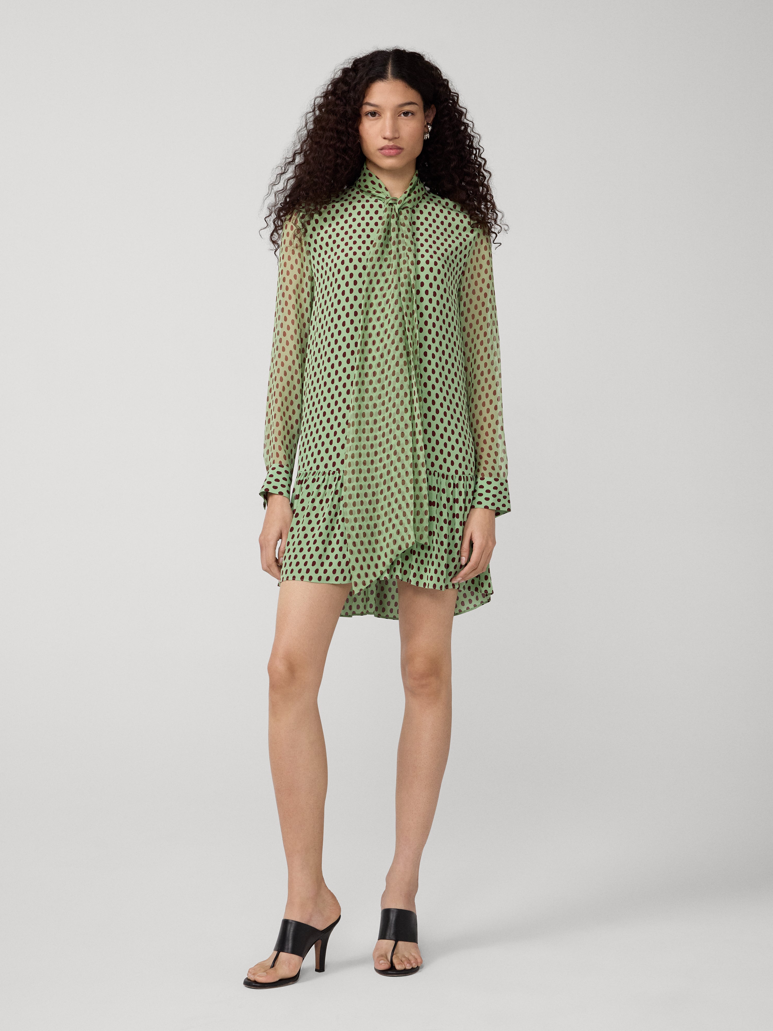 green polka dot shirt dress Buy Love & Roses Green Polka Dot Scallop Detail Pleated Midi Dress from  Next USA