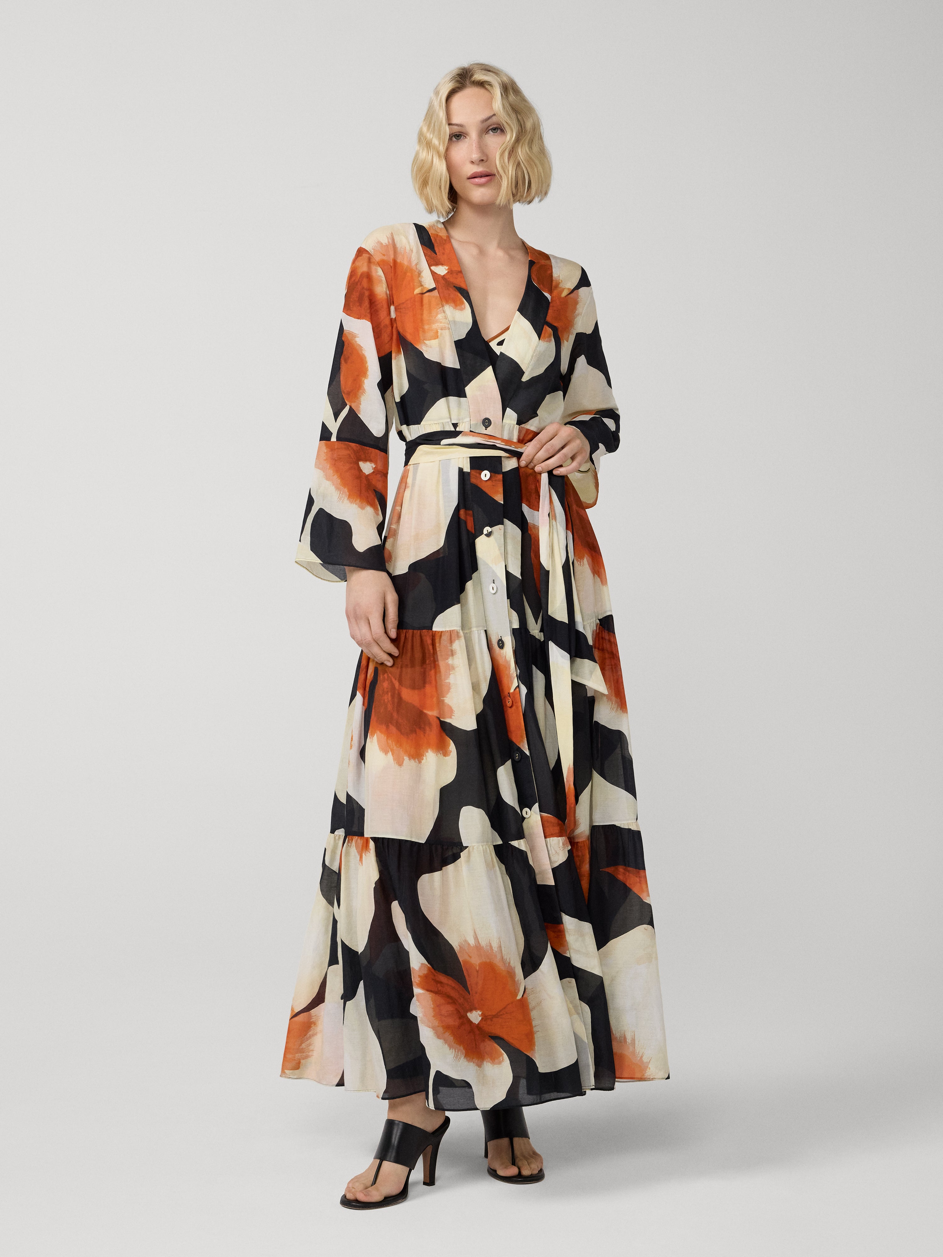 Diane von Furstenberg ロングワンピース XS Elisa Dress – Diane von Furstenberg
