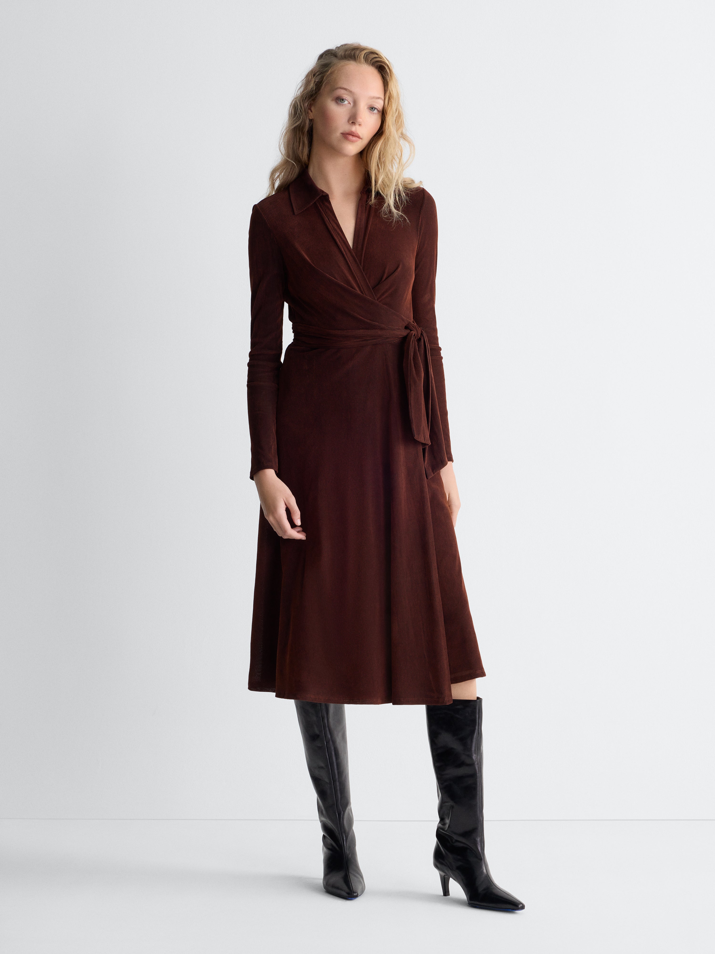 knee length corduroy dress Phoenix – Diane von Furstenberg FALL24