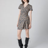 Julian Short Sleeve Wrap Dress