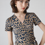 Julian Short Sleeve Wrap Dress