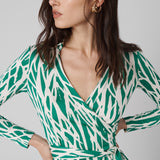 Jeanne Silk Jersey Wrap Dress