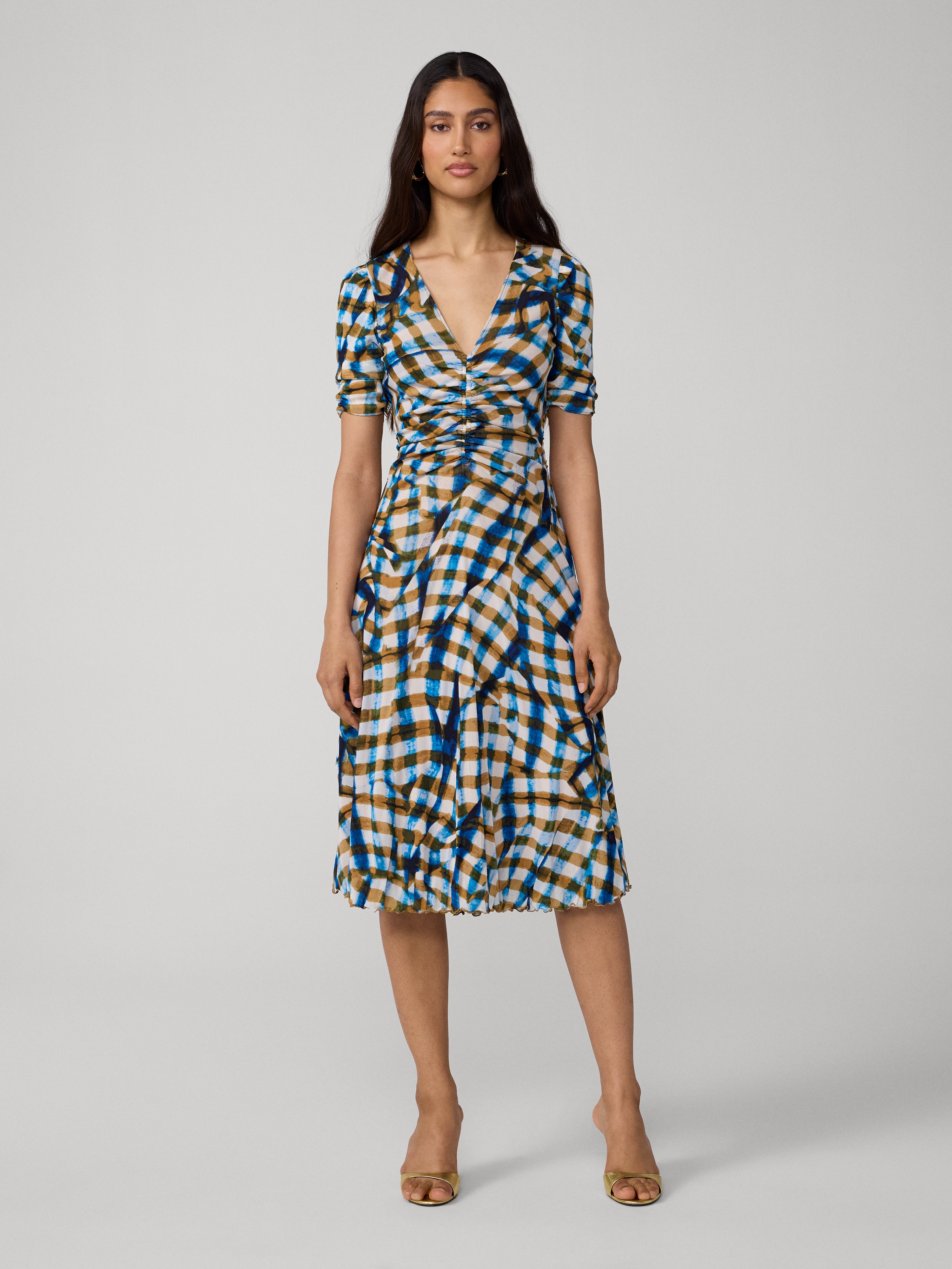 koren reversible mesh midi dress DVF Diane Von Furstenberg Koren Reversible Mesh Midi Dress, Women's Fashion, Dresses & Sets, Dresses on Carousell