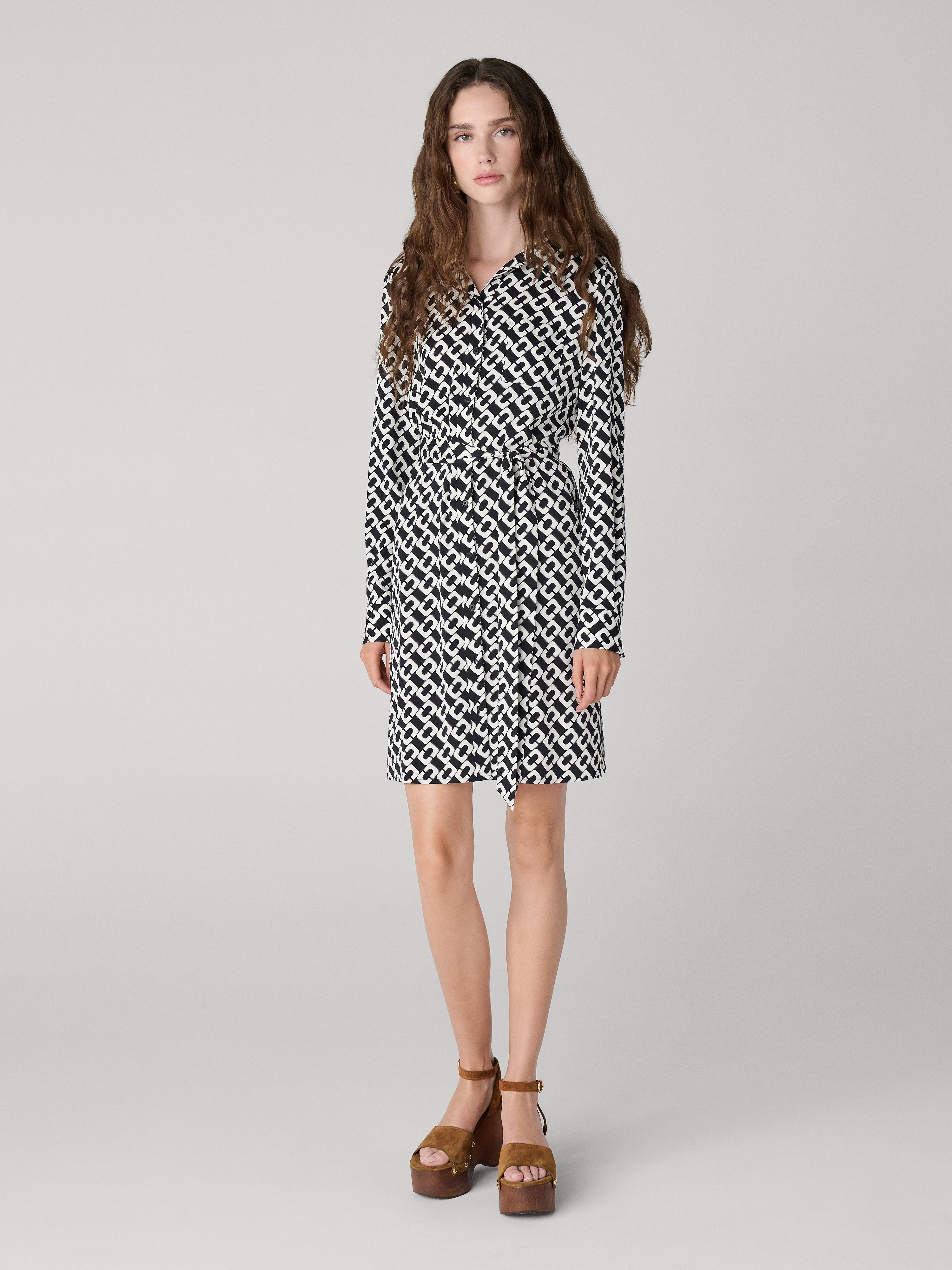 DIANE von FURSTENBERG ドットプリント シルク ブラウス Diane Shirt Dress – Diane von Furstenberg