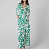 Abigail Silk Jersey Maxi Wrap Dress