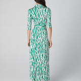 Abigail Silk Jersey Maxi Wrap Dress