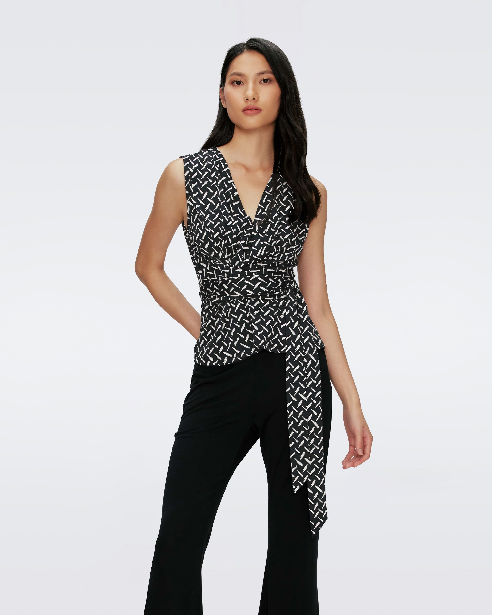 dvf wrap blouse