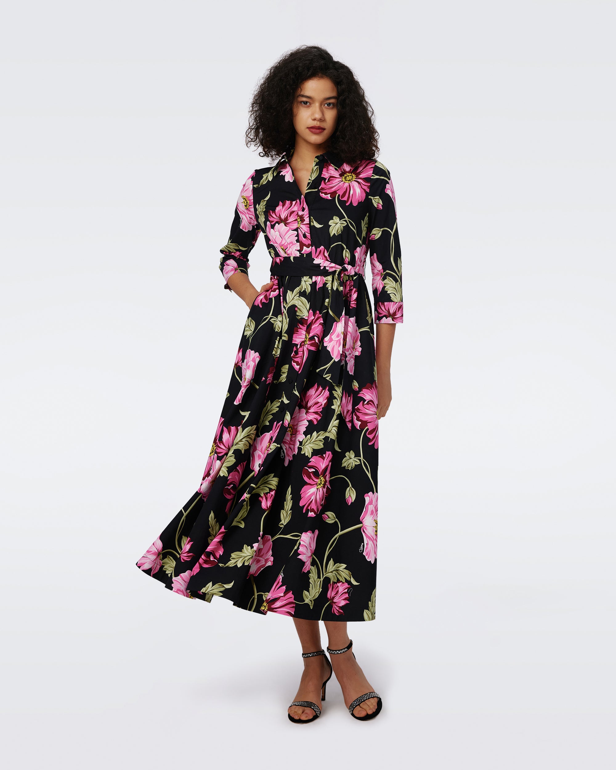 Floral poplin dress shop