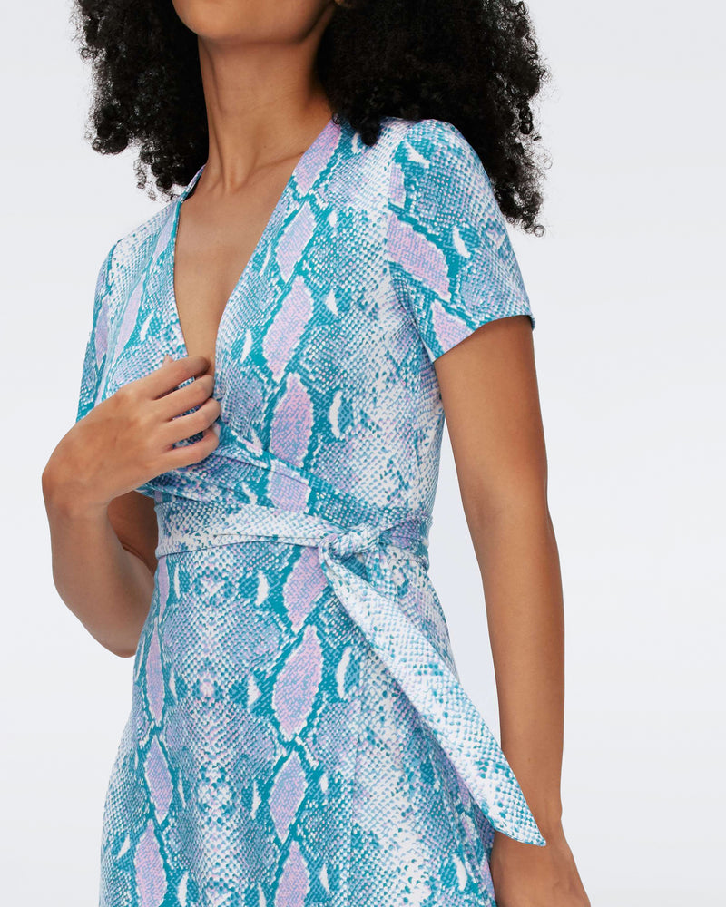 Julian Short Sleeve Silk Jersey Wrap Dress