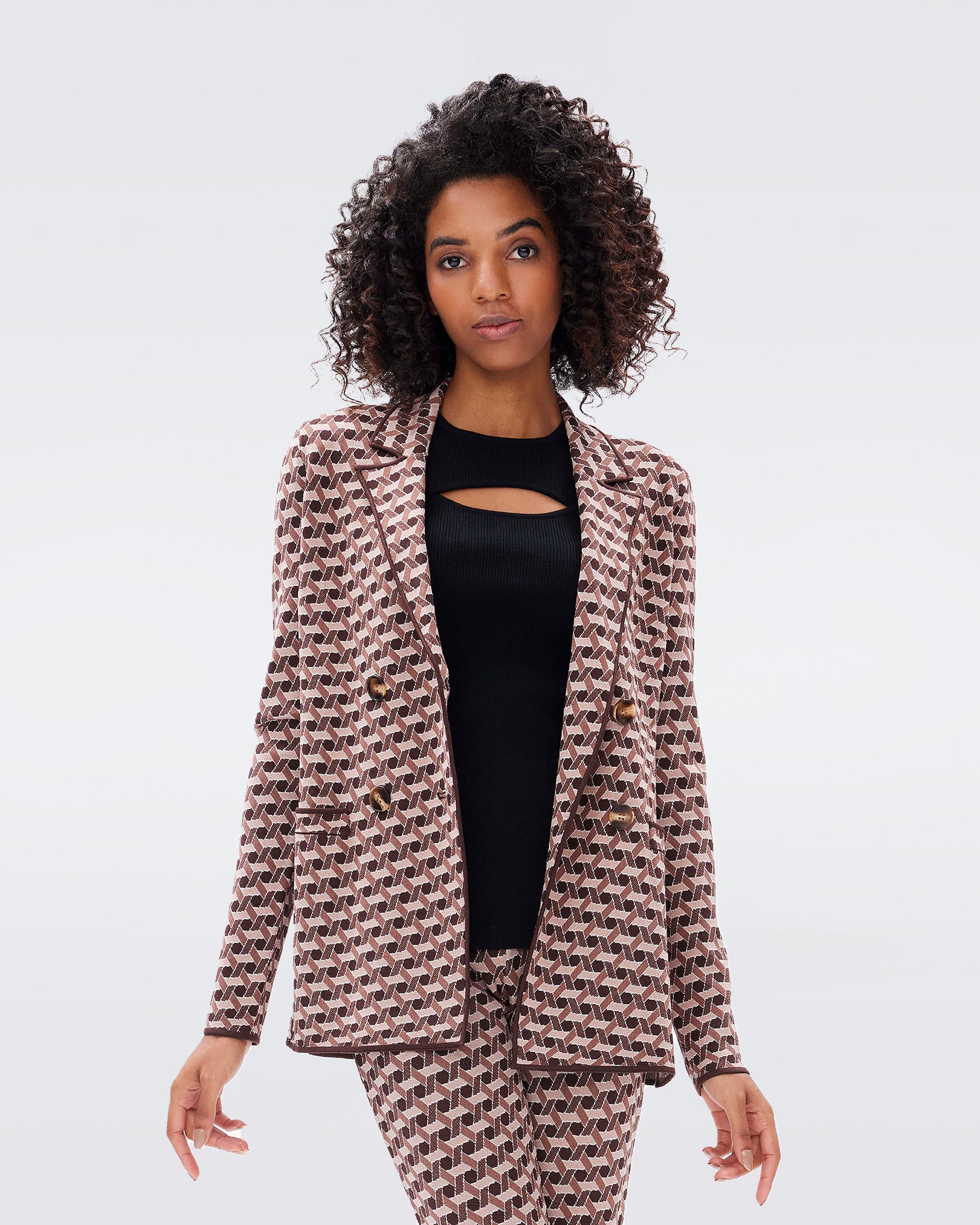 Diane von Furstenberg Curtis Wool Cape