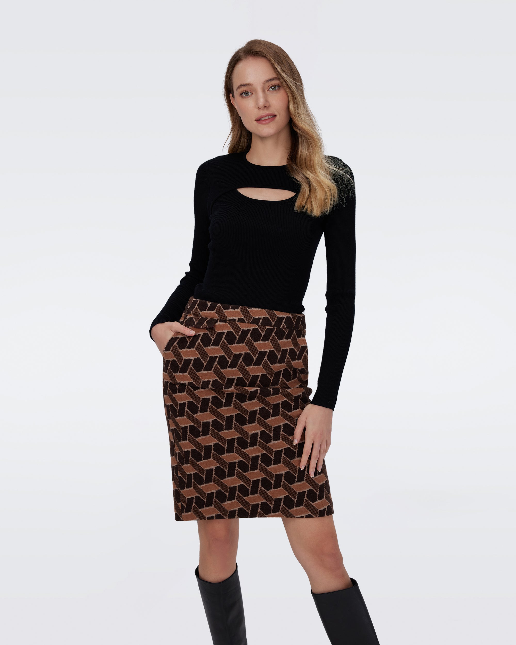 that jacquard mini skirt - That Pencil Skirt