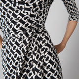Abigail Silk Jersey Midi Wrap Dress