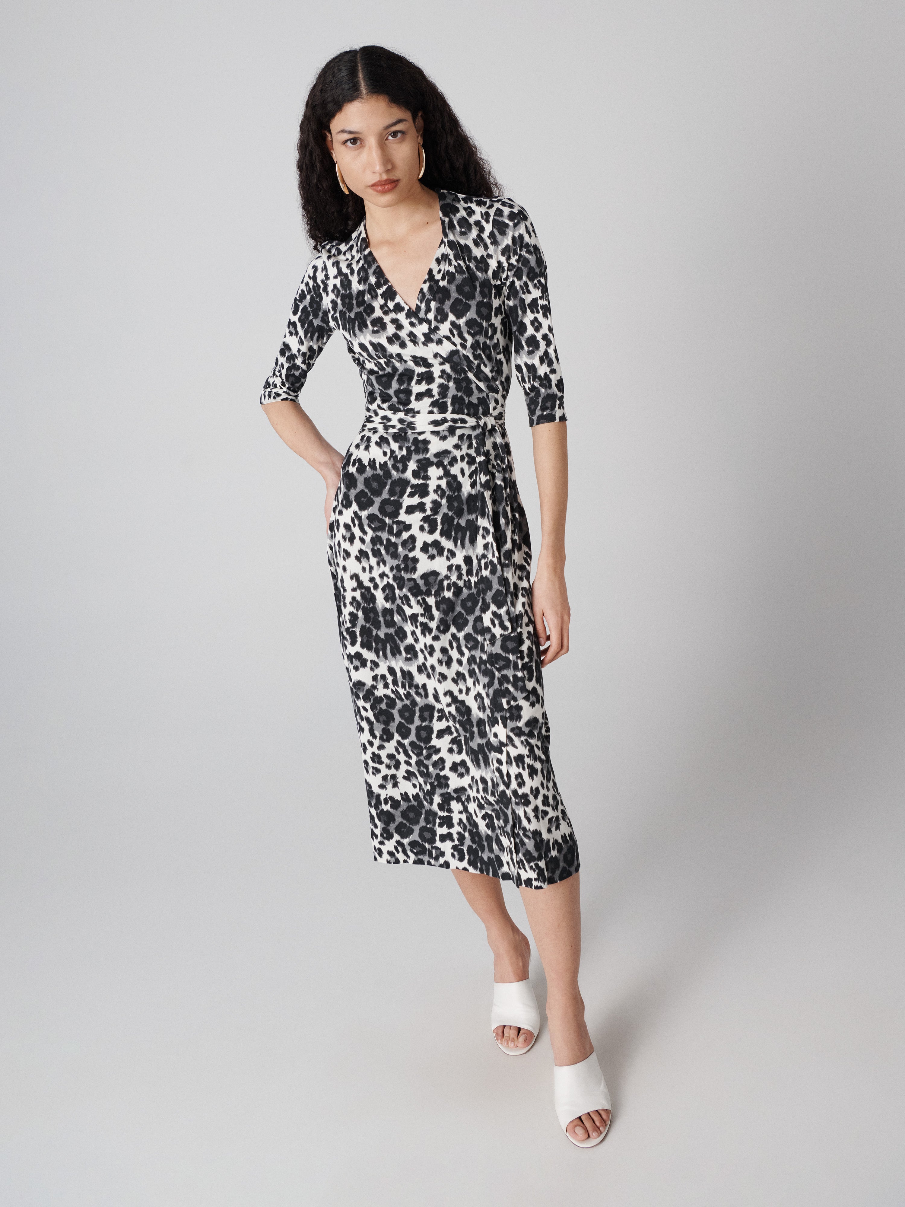 Abigail Silk Jersey Midi Wrap Dress – Diane von Furstenberg