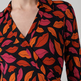 Abigail Silk Jersey Midi Wrap Dress