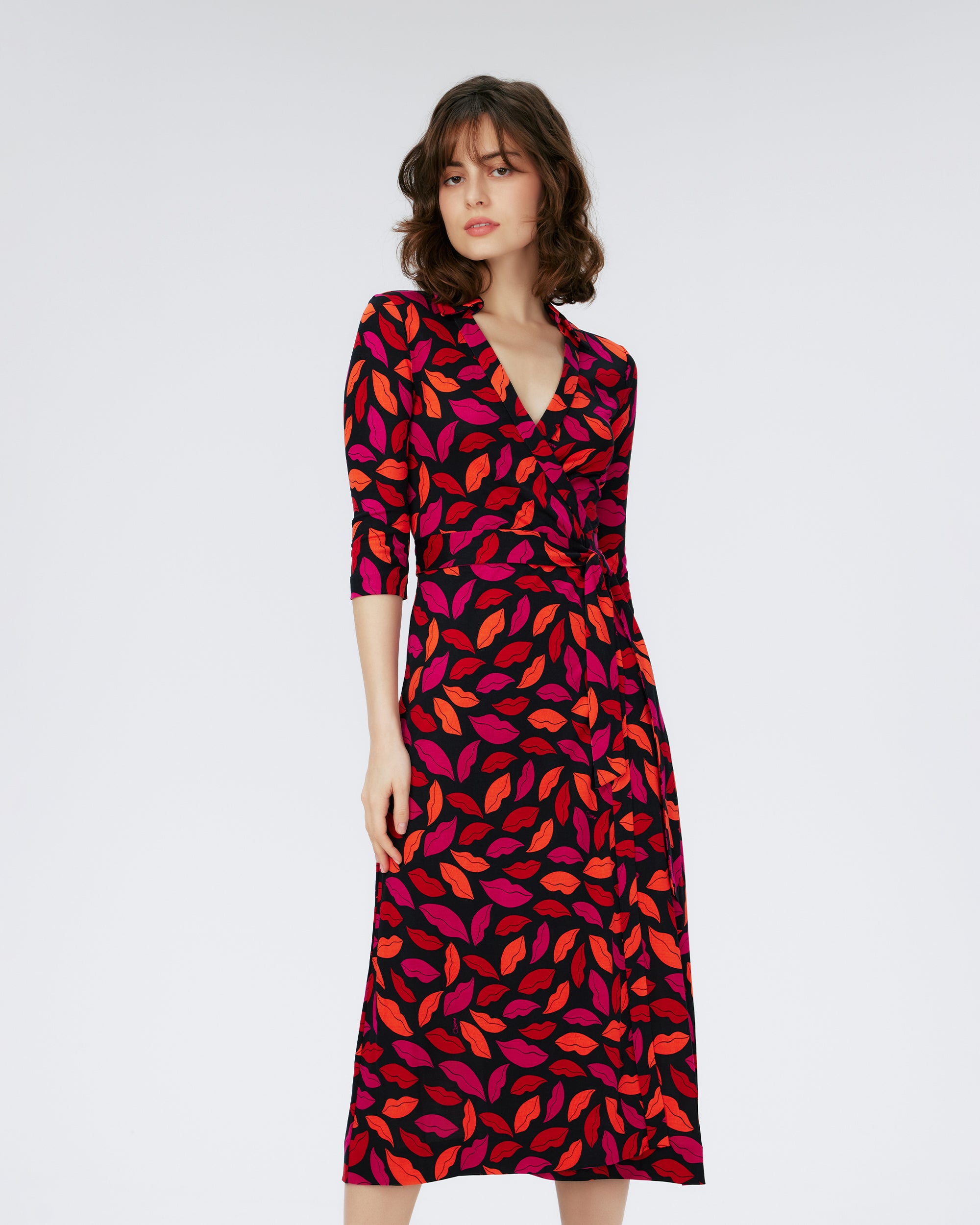 Abigail Silk Jersey Midi Wrap Dress – Diane von Furstenberg