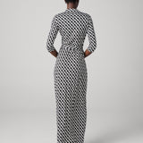 Abigail Silk Jersey Maxi Wrap Dress