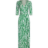 Abigail Silk Jersey Maxi Wrap Dress