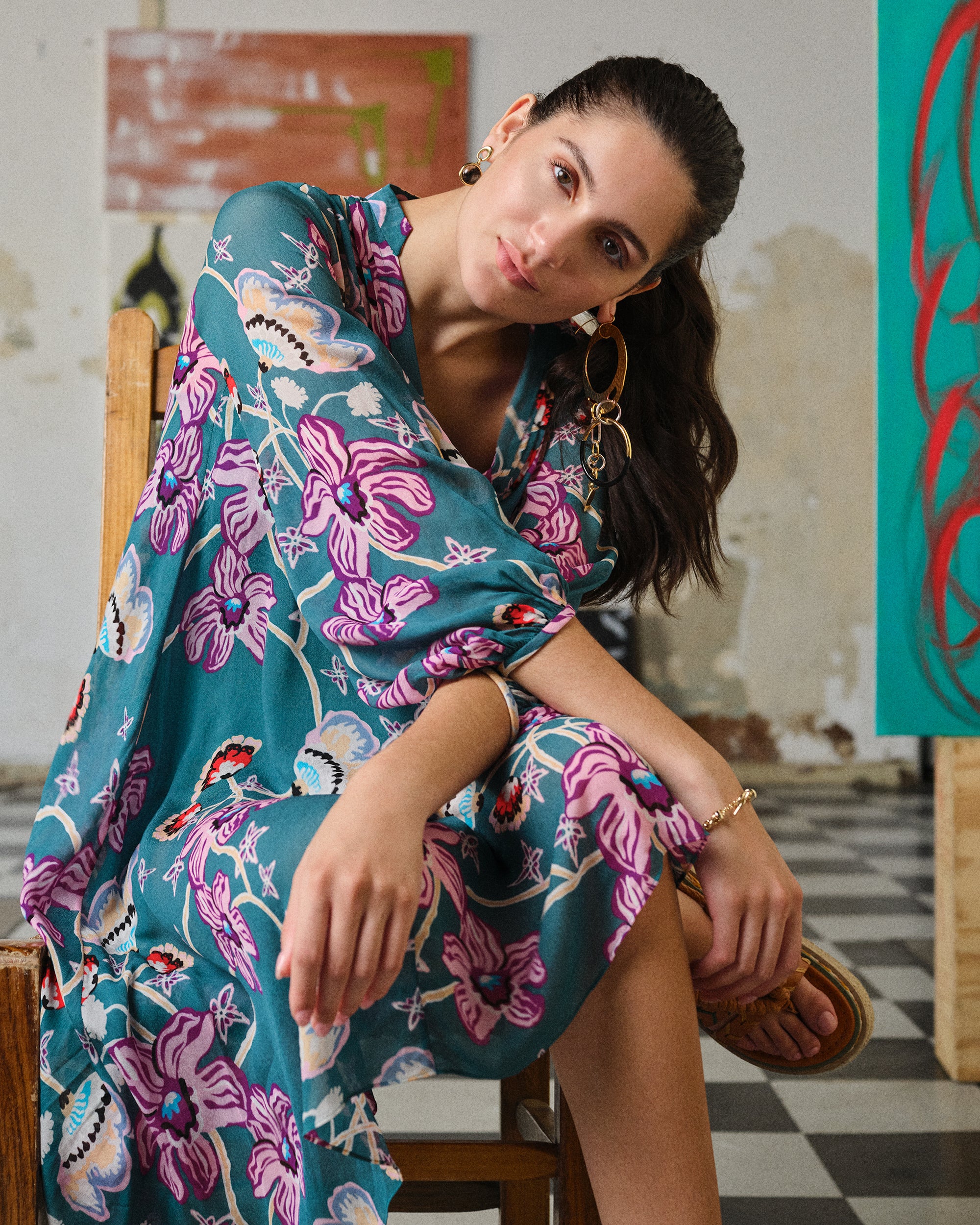 Sandro kimono dress cheap