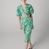 Luciana Cotton Poplin Wrap Top