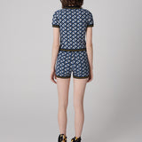 Serena Knit Jacquard Top