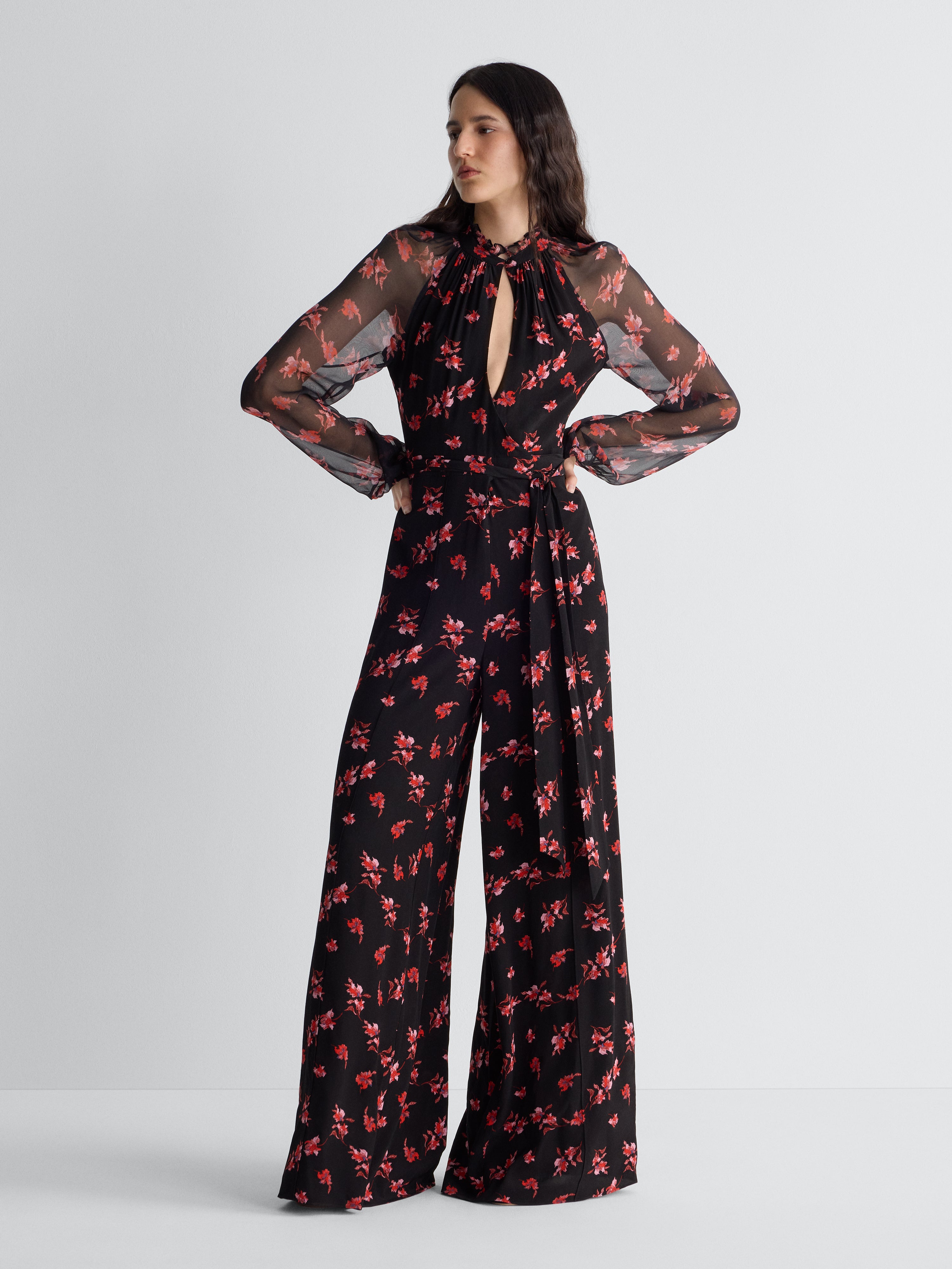 Keira Georgette Jumpsuit – Diane von Furstenberg