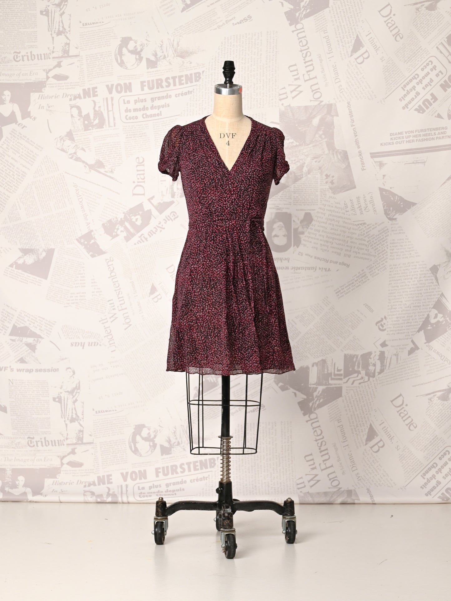 dvf mini dress Silk Mini Wrap Dress