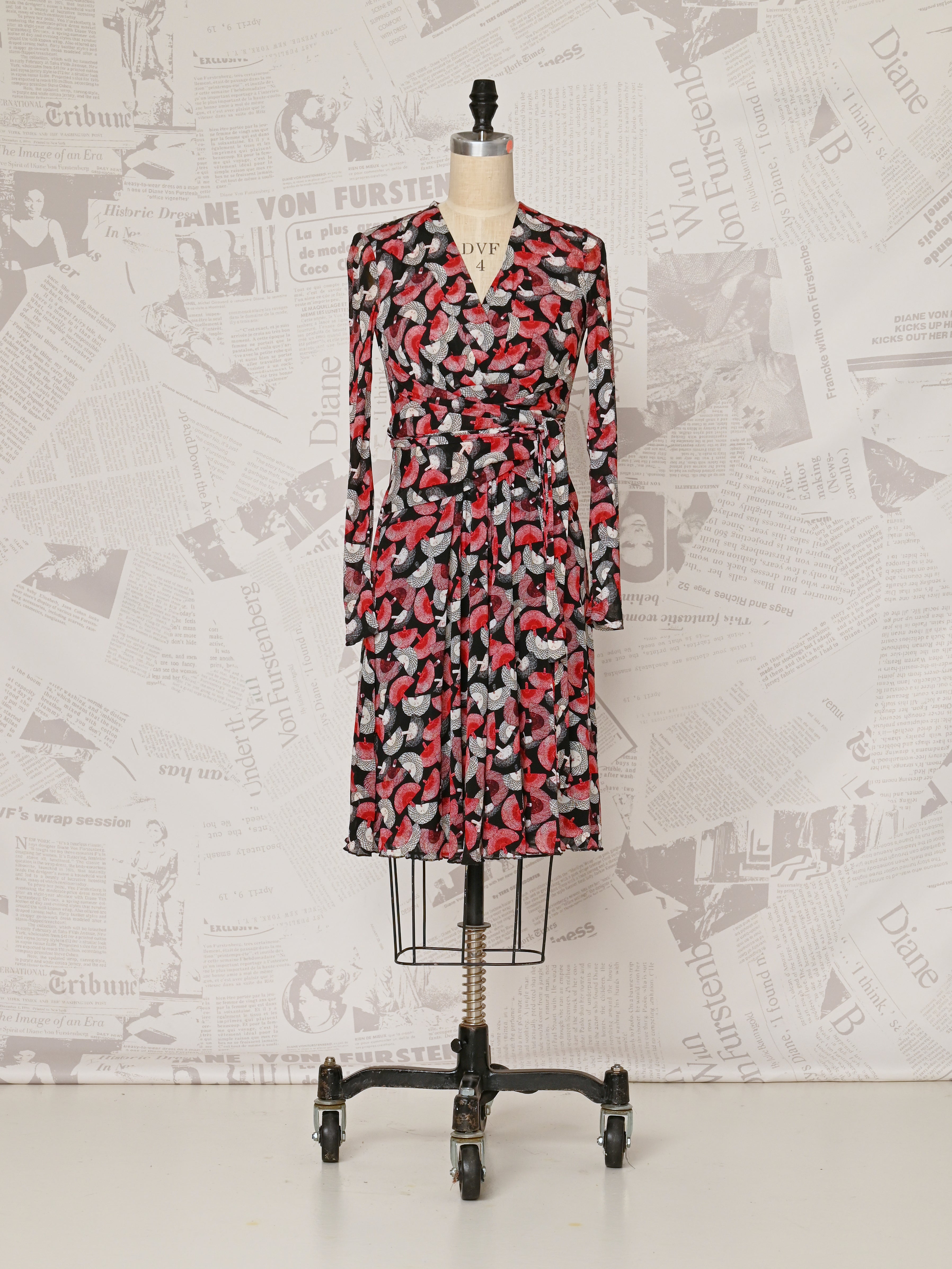 DIANE von FURSTENBERG フレアスリーブVネックワンピース Koren Reversible Dress – Diane von Furstenberg