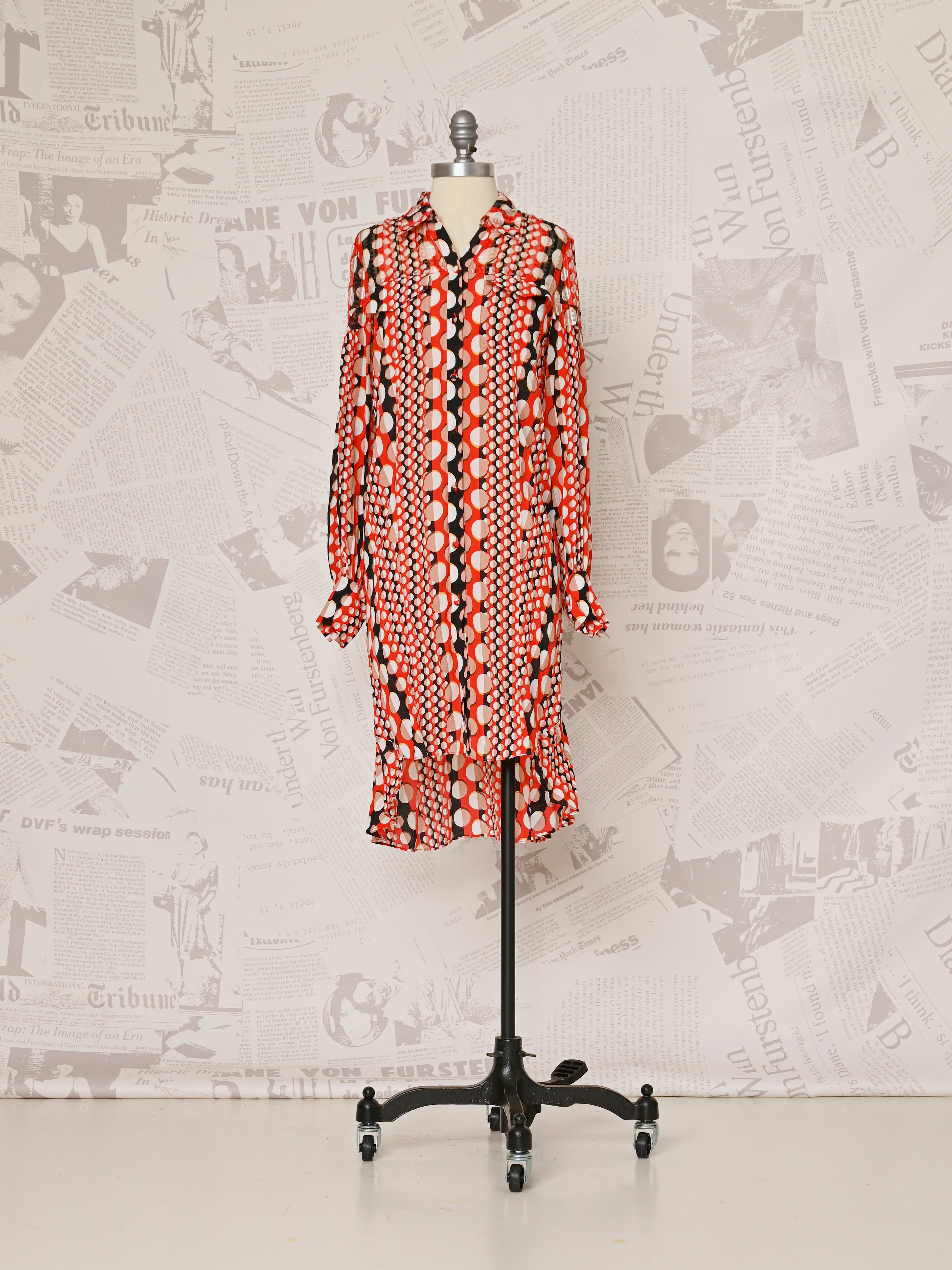 DIANE von FURSTENBERG ワンピース オレンジ ダイアン Tyra Shirt Dress- DVF Vintage – Diane von Furstenberg