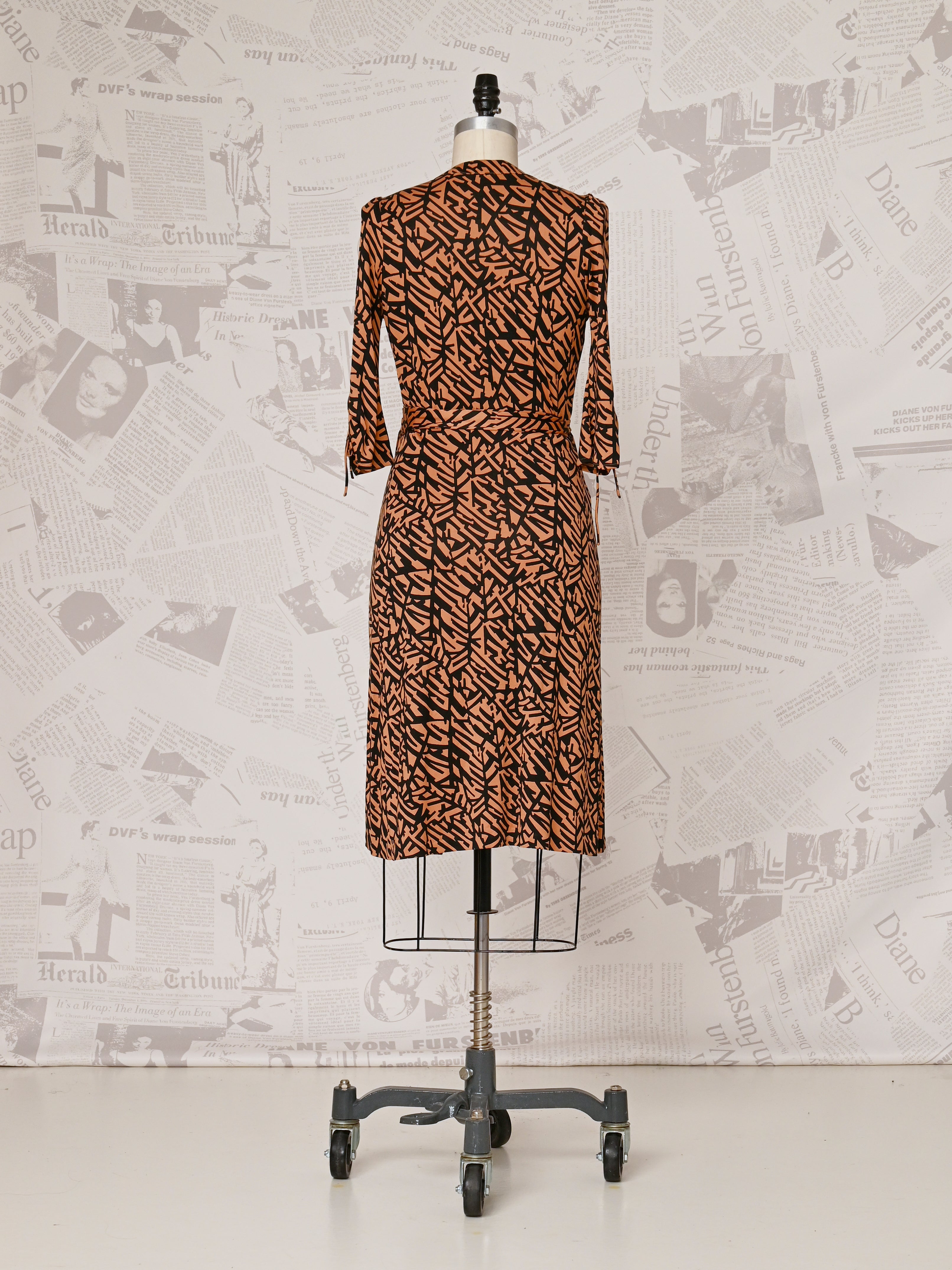 Brown Wrap Dress