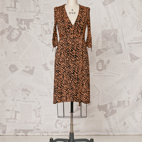 Brown Wrap Dress