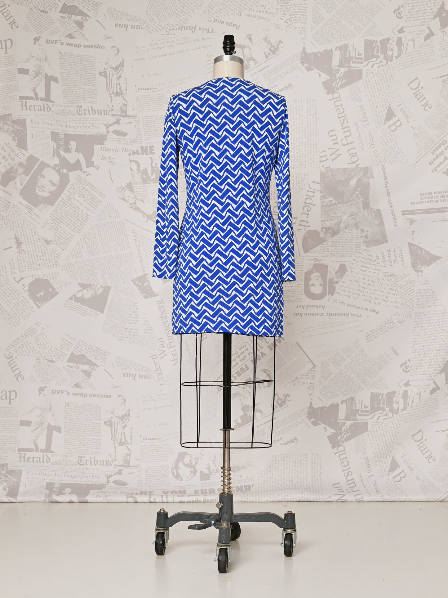 Blue Cotton Dress - DVF Vintage  Diane von Furstenberg