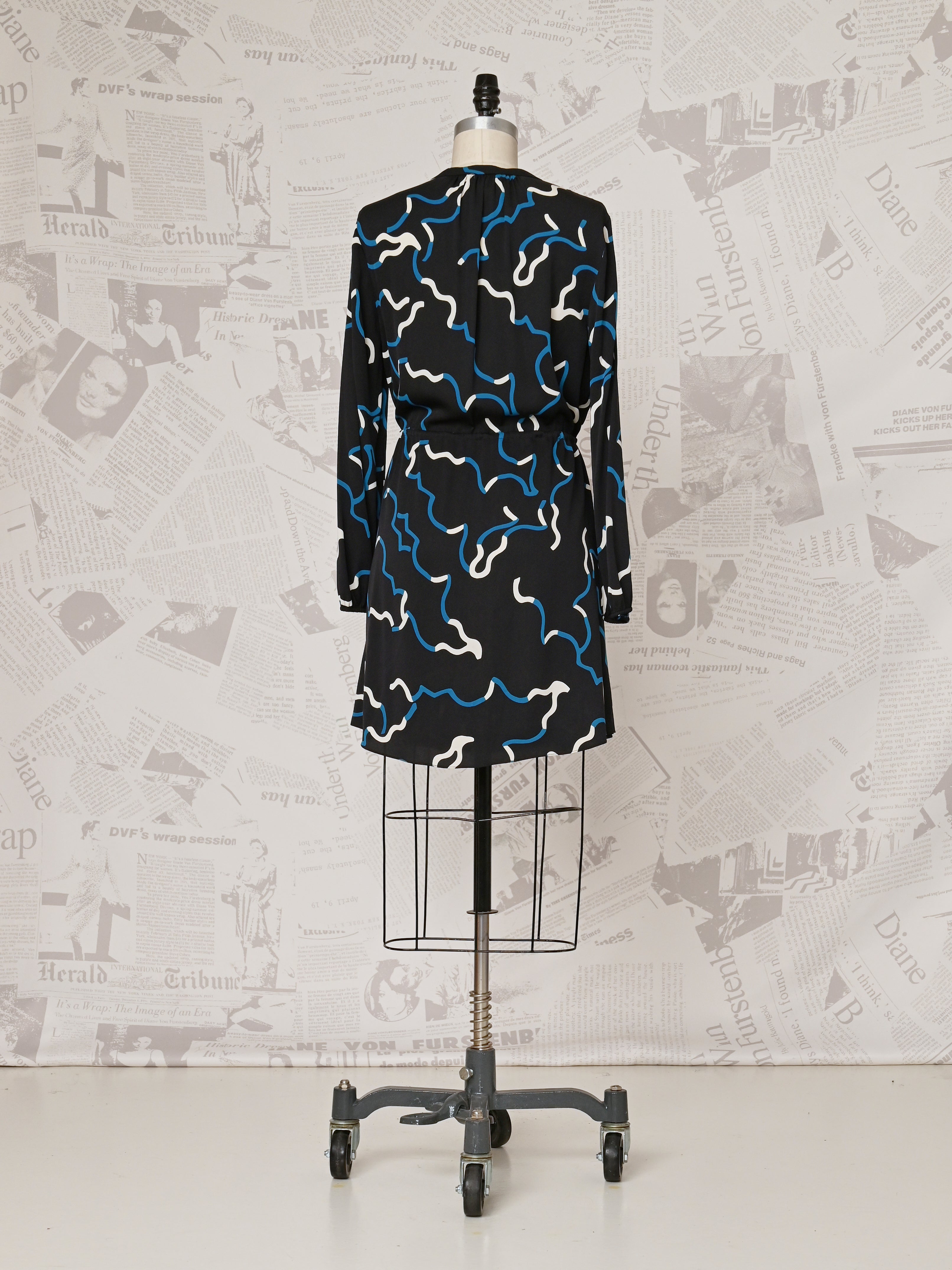 Drawstring Silk Dress