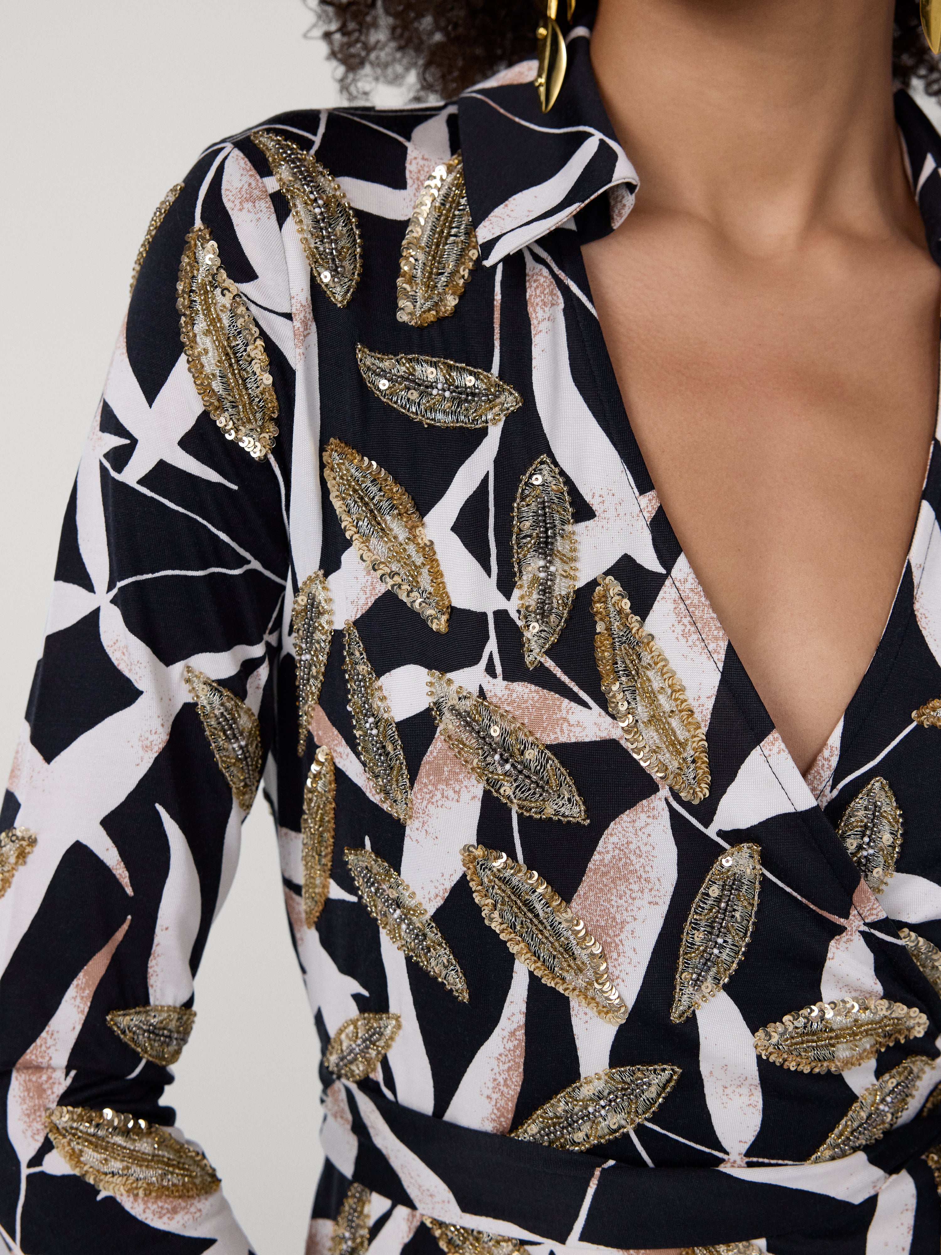 Abigail Maxi Embellished Wrap Dress Diane von Furstenberg Abigail Maxi Embellished Wrap Dress Diane von Furstenberg