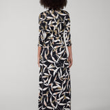 Abigail Maxi Embellished Wrap Dress