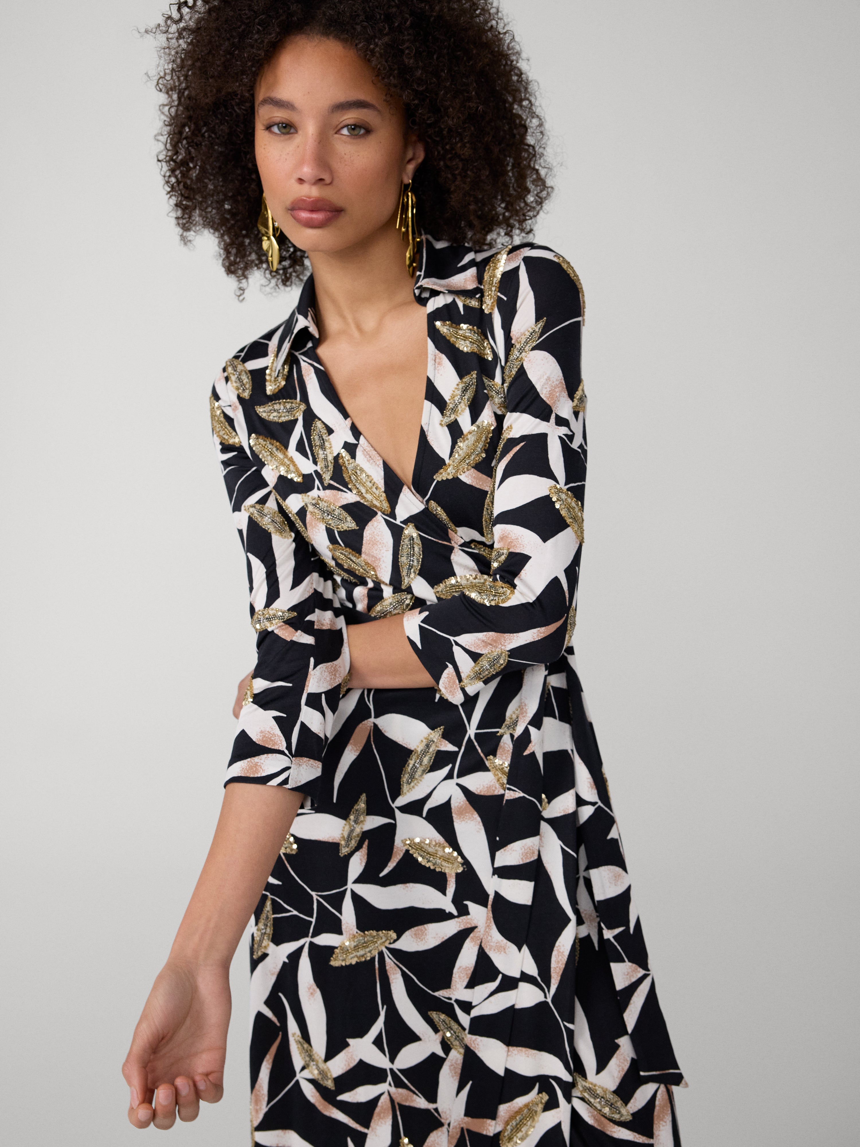 Abigail Maxi Embellished Wrap Dress – Diane von Furstenberg