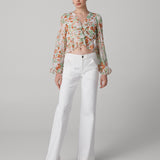 Mary Silk Chiffon Top