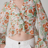 Mary Silk Chiffon Top