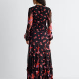 Flora Georgette Wrap Top