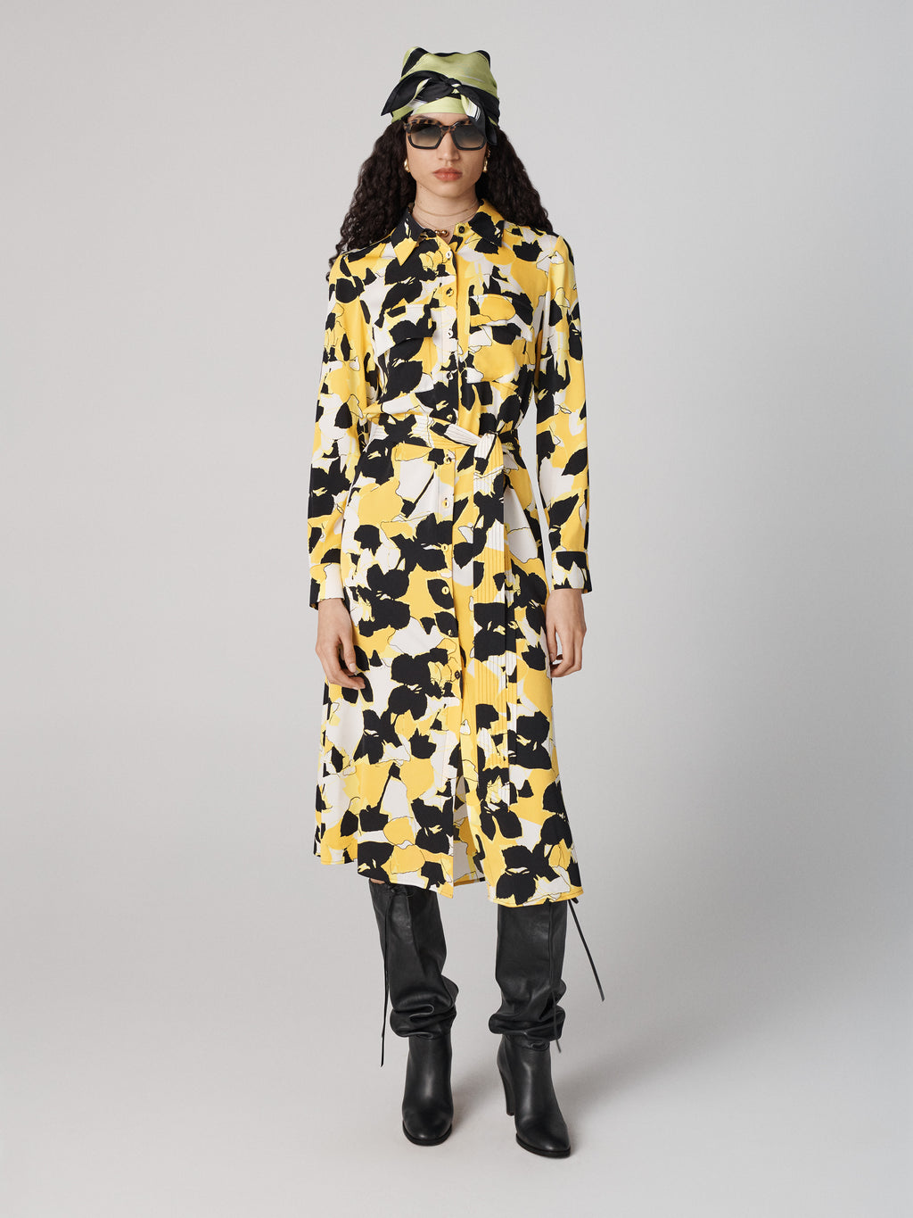 【DIANE von FURSTENBERG】マヤ シルク シャツドレス Maya Silk Shirt Dress – Diane von Furstenberg