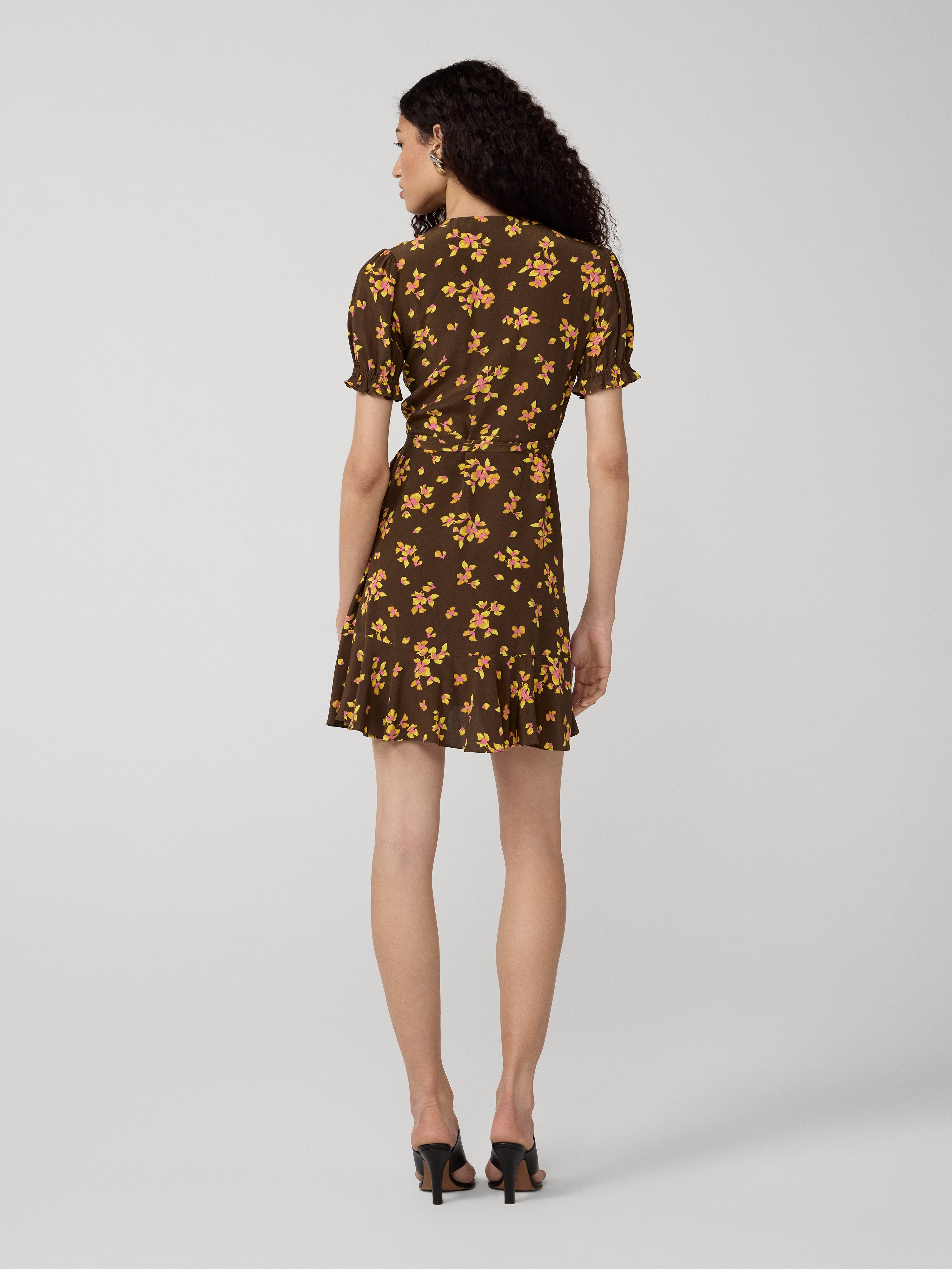 dvf mini dress DVF - Faux Wrap Mini Dress