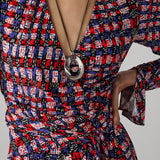 Paisley Long Sleeve Dress